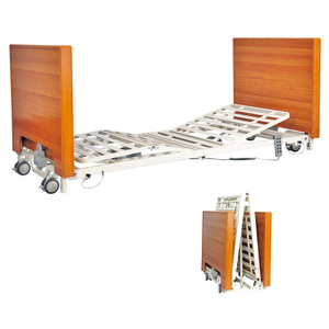 เตียงผู้ป่วยแบบเตี้ยพิเศษ รุ่น Wood Headstone Headboards Care Bed Ultra Low สำหรับบ้านพักคนชรา เฟอร์นิเจอร์ไม้ กล่องไม้ ห้องนอน ผนังไม้ โมเดิร์น A-26 เตียงเตี้ยพิเศษ รุ่น A - Product Image 3