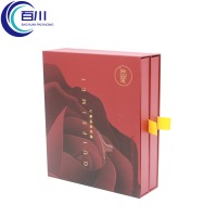 Caja de Regalo Exclusiva de Papel Recubierto con Doble Cajón, Logotipo Personalizado, Color Festivo, para Chocolates, Cuidado de la Piel, Cosméticos y Regalos