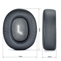 Coussinets d'oreille de remplacement pour écouteurs JBL Everest 710BT, avec matériau doux et respirant en cuir protéiné