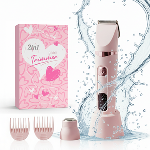 Afeitadora Eléctrica <span class=keywords><strong>para</strong></span> Hombres y Mujeres - Recortadora de Vello Corporal, Axilas y Partes Íntimas, Depiladora Impermeable USB de Plástico <span class=keywords><strong>para</strong></span> Uso Doméstico - Product Image 1