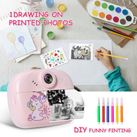Printer Kamera Digital Instan Layar IPS 2.4 Inci Tanpa Tinta Mainan Anak Laki-Laki Perempuan Pencetakan Satu Sentuhan Dukungan Kartu Memori Stok Tersedia Garansi 1 Tahun