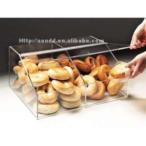 Vitrina Acrílica para Pan, Vitrina Apilable para Pastelería, Caja Acrílica para Mostrador - Product Image 1