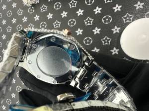 Reloj de Acero Inoxidable Personalizado de Alta Calidad con Moissanita VVS de Lujo, Estilo Hip-Hop con Diamantes, Bañado en Oro Rosa, Mecánico - Product Image 6