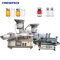 Friendpack Monoblock vul- en afsluitmachine voor ampullen, flesvulling, dosering, stoppen, en het vullen en afsluiten van essentiële oliën