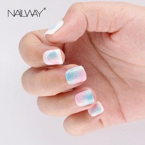 <span class=keywords><strong>Uñas</strong></span> Postizas <span class=keywords><strong>de</strong></span> Alta Calidad para Niñas, <span class=keywords><strong>Blancas</strong></span>, Cortas, Listas para Usar, con Lindos Corazones Brillantes - Product Image 4