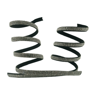 Bande élastique pour empeigne de chaussure, ruban à quatre rangées de spirales, bande de strass, pièces de chaussures - Product Image 2
