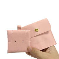 Pochette à bijoux en microfibre personnalisée Sac de rangement souple pour bagues boucles d'oreilles colliers bracelets