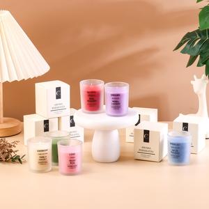 Candele Profumate <span class=keywords><strong>in</strong></span> Stile Nordico <span class=keywords><strong>in</strong></span> Bottiglie di <span class=keywords><strong>Vetro</strong></span> Satinato per Matrimoni e Capodanno, Confezione Regalo per Interni - Product Image 2