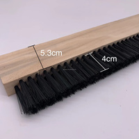 Brosse à poussière industrielle personnalisée en gros, 24 pouces, en bois, pour béton, balai à plancher, brosse à lattes, équipement de revêtement de planches