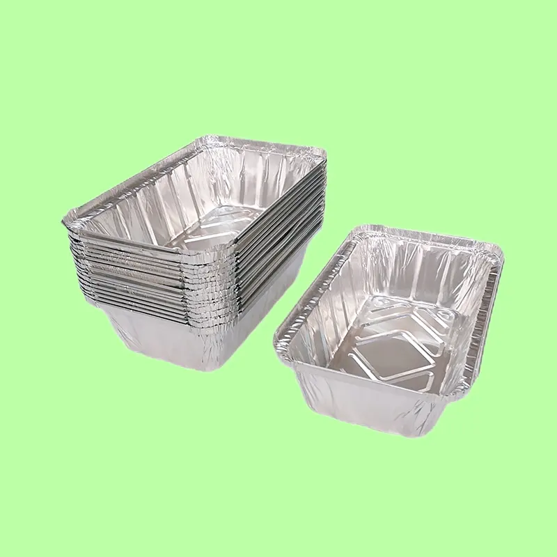 Half-Size Food Foil Forms Bakeries Disposable Festive Foil Food Pans Aluminum Oven Tray