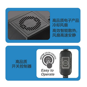 Chuyên dụng quang phổ đầy đủ dẫn ánh sáng cho bể cá bể cá thân thiện với môi Nhựa đứng phục hồi màu sắc trung thực bể cá sinh thái - Product Image 2