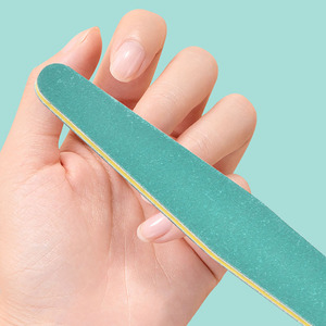 2026 Professional Emery Board Manicure Pedicure Art Tools Custom Logo Double-sided Nail File Set 180 150 100 Grit Nail File