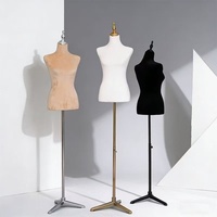 Mannequin femme demi-corps recouvert de tissu pour vitrines de magasins de vêtements (hauts et robes) - Prix usine