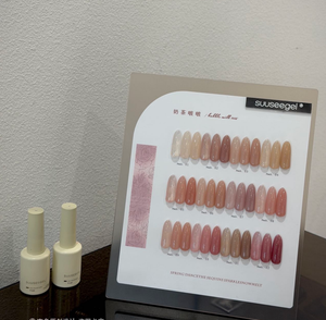 Nouveauté - Ensemble de vernis à ongles en gel de couleur translucide 15 ml - Fournitures pour ongles avec logo personnalisé - Kit de vernis à ongles en gel UV avec présentoir de luxe - Product Image 4