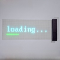 Écran transparent LED flexible à grille couleur intégrale pour vitrine de centre commercial en verre, vente en gros