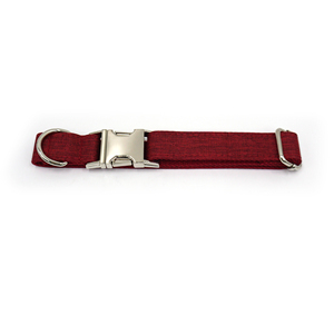 Popular Rankings Flax Neck <strong>Collar</strong> for Dogs Classic Sliver Buckle Training Dog <strong>Collar</strong> Fashion Same Color Webbing Dog <strong>Collar</strong> - Product Image 6