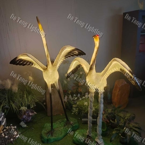 Decorative Crane Sculpture <b>Lights</b> for Commercial <b>Landscapes</b> Public Parks Shopping Centers and Holiday Displays - Product Image 5