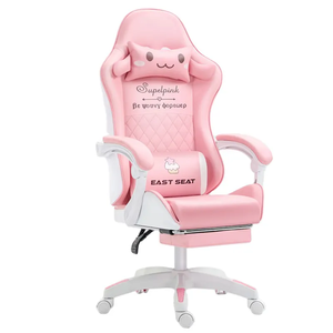 New White pink Cute <strong>Girls</strong> Reclining Pc Computer Game <strong>Chair</strong> Silla Gamer Racing <strong>Gaming</strong> <strong>Chairs</strong> - Product Image 2