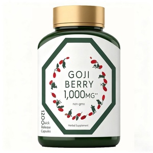 Cápsulas <span class=keywords><strong>de</strong></span> Bayas <span class=keywords><strong>de</strong></span> Goji OEM 1000mg Sin GMO, Suplemento Herbal <span class=keywords><strong>de</strong></span> Liberación Rápida para Apoyo Inmunológico, Salud Ocular y Bienestar Energético - Product Image 1