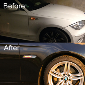 Fumer lentille noir logement dynamique a mené le feu de position latéral pour <span class=keywords><strong>BMW</strong></span> <span class=keywords><strong>E90</strong></span> E91 E92 E93 E60 E61E84 E83 - Product Image 4