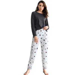 Pyjama en Viscose de bambou pour femmes, vêtements de nuit confortables, en coton, ensemble Pj de créateur, 2 pièces,