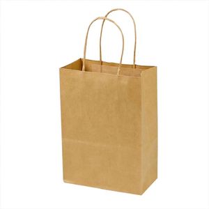 Bolsa de Compras Reutilizable de Lujo Color Marrón con Asa Flexiloop de Papel Kraft Laminado para Compras Ecológicas, Bolsas de Regalo, Sushi y Pizza - Product Image 5