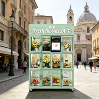 Distributeur automatique de fleurs fraîches IMT Fresh Blooms 24/7, réfrigéré, libre-service, vente en gros OEM ODM d'usine