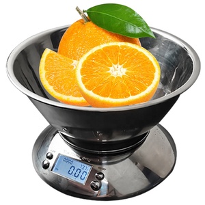 Bilancia Digitale da Cucina Economica in Acciaio Inox, Set Miniatura 1/12, Misurazione Precisa del Peso, Alimentata a Batteria, Capacità 5kg, Grigia Rotonda - Product Image 3