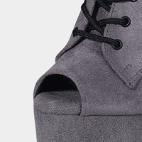 Nouvelles Bottes à Plateforme pour Femmes en Faux Daim avec Fermeture Éclair, Talons Hauts de 23 cm/9 Pouces, Style Moderne, pour Soirée, Danse sur Barre, Automne/Hiver