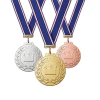 卸売金亜鉛合金マラソンスポーツメダル最高品質の金と銀のブロンズメダル空白のカスタム3D金属メダル