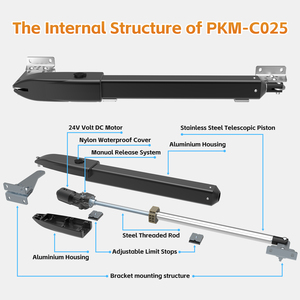 C025 thông minh 24V DC tự động đôi tự động cổng động cơ <span class=keywords><strong>Swing</strong></span> cổng <span class=keywords><strong>Opener</strong></span> - Product Image 4