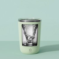 Tasse mélangeuse électrique multifonctionnelle à agitation automatique pour café, thé, lait, rechargeable par USB, avec affichage numérique et poignée