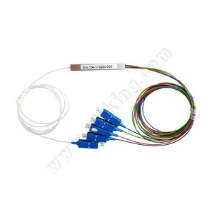 Splitter PLC a 4 vie in fibra ottica di rete FTTH 1x4 SC/UPC Splitter PLC