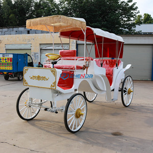High Performance Tourist Horse Drawn European Horse Carts Wagon Carriage Wedding Electric Horse Carriage - Product Image 6
