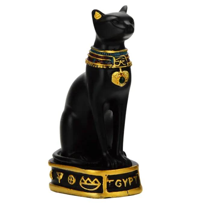 Baquet égyptien à collectionner, Figurine de déesse chat