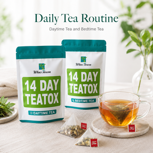 Thé <span class=keywords><strong>d</strong></span>étoxifiant aux herbes Teatox 14 jours – Sachets de thé pyramidaux Jour et Nuit – Mélange bien-être personnalisé – Fabricant OEM sous marque privée - Product Image 2