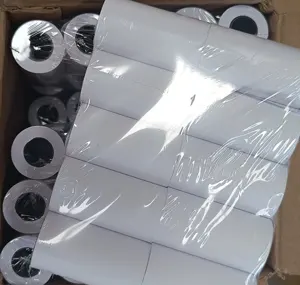 Rotoli di carta termica più venduti 57x30mm carta per stampante termica per rotoli di banconote carta termica di alta qualità
