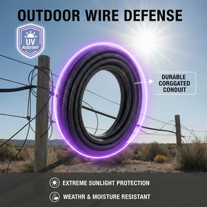 Conduit <span class=keywords><strong>flexible</strong></span> FYX, non métallique, étanche aux liquides, en PP, pour câbles électriques ou conduits électriques, résistant aux UV, <span class=keywords><strong>tuyau</strong></span> électrique - Product Image 4