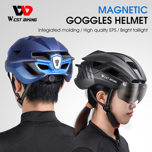 WEST BIKING USB Aufladen Leichter Fahrrad helm Cooler Sicherheits-Motorrad helm Verstellbarer personal isierter Motorrad-Fahrrad helm für Erwachsene - Product Image 3