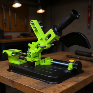 Soporte universal para amoladora angular, base de hierro fundido, mango deslizante, soporte de mesa ajustable para tareas de corte y pulido - Product Image 2