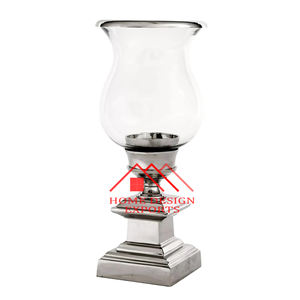 Portavelas de Vidrio con Recubrimiento de Níquel y Aluminio para Decoración de Bodas - Product Image 4