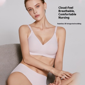 <span class=keywords><strong>Soutien</strong></span>-<span class=keywords><strong>gorge</strong></span> d'allaitement une pièce à boucle avant pour femmes enceintes Anti-affaissement Triangle Coupe Forme Mince Allaitement-Grand - Product Image 4