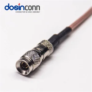 BNC Din 1.0/2.3 erkek konnektör Crimp Coax kablo RG316 RG178 LMR195 RG58 düşük kayıp