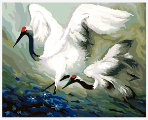 ภาพวาดชุดหงส์โรแมนติกที่กำหนดเองได้ชุดตัวเลขภาพวาดรักสีน้ำมันสำหรับผู้ใหญ่ - Product Image 4