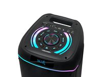Barre de son sans fil Bluetooth de haute qualité 8 pouces RGB avec longue autonomie de batterie et chargeur sans fil pour fêtes en extérieur