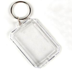 DIY Clear Octagon Acrylic Photo Frame Keychain - Blank Custom Transparent Keyring <b>for</b> Promotional Gifts - Product Image 2