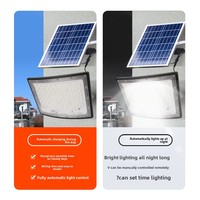 Nouveau style projecteur LED solaire incurvé ultra grand angle à contrôle de lumière, haute luminosité, étanche IP67 pour extérieur et cour, idéal pour usine