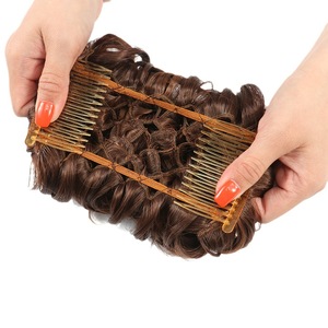Perruque Courte Bouclée Synthétique Effet <span class=keywords><strong>Gel</strong></span> Élastique pour Mariée, <span class=keywords><strong>avec</strong></span> Pinces et Bandeaux – Idéale pour Mariage – Vente Flash - Product Image 6