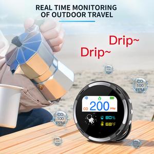 Multi-Functional CO Alarm with Socket Power & Speaker - Home Use Temperature/<b>Humidity</b> <b>Meter</b> & Sound Alert - Product Image 3