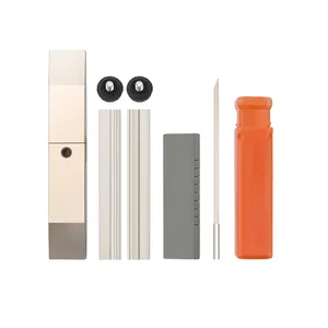 Conjunto completo de ferramentas para serralheiro, kit de acessórios para reparo de fechaduras de portas AB, conjunto de três cabeças de folha de lata